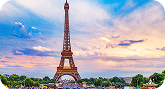 Eiffel Tower at sunset, Paris