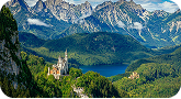 Neuschwanstein Castle in the Bavarian Alps