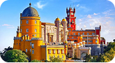 Porto Ribeira district with colorful buildings
